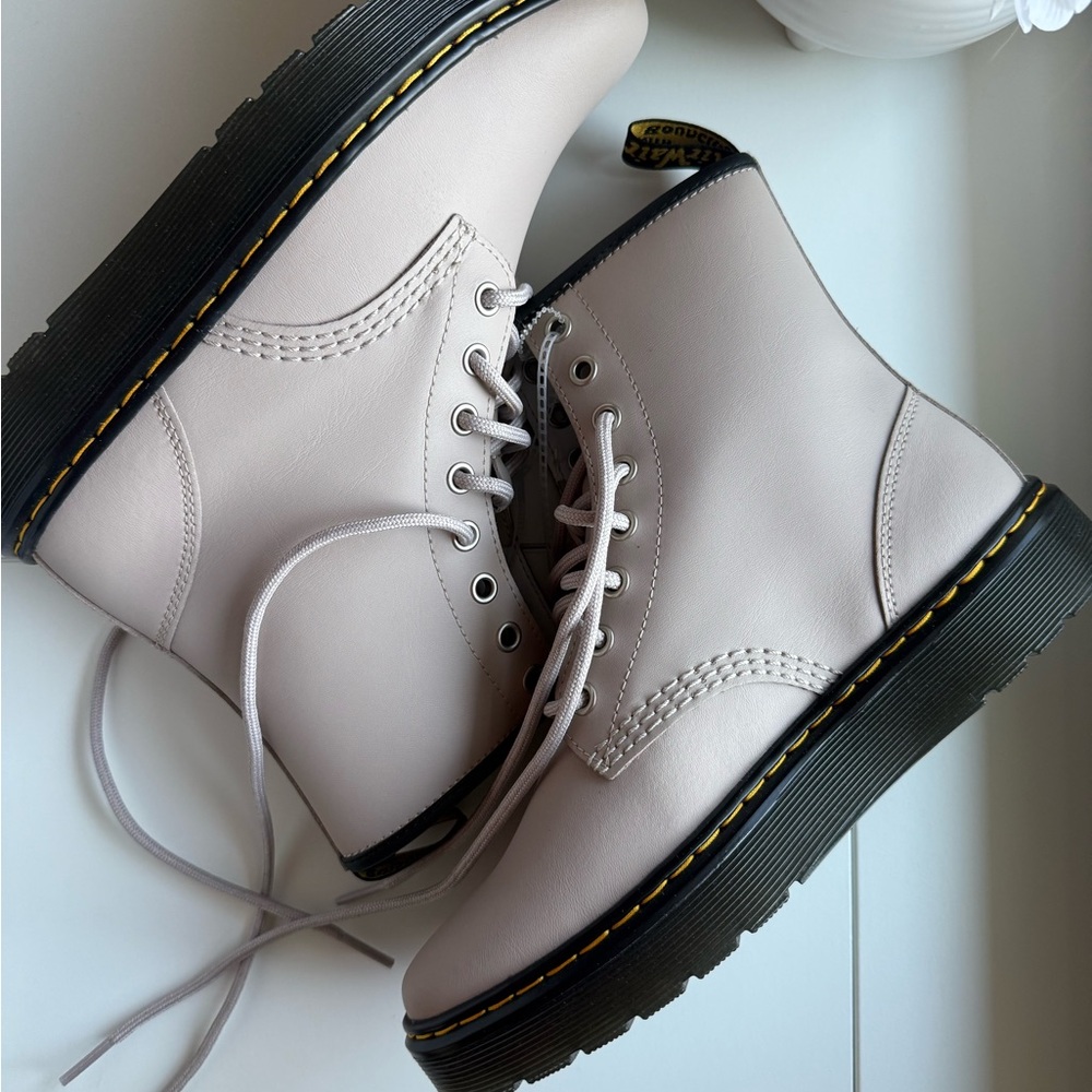 Dr. Martens Cream Combat Boots